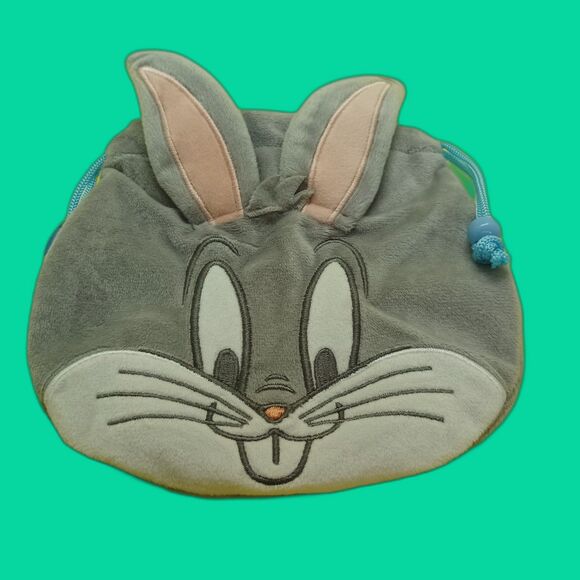 Bugs bunny, Looney tunes  drawstring fluffy bag / pouch - Picture 2 of 6